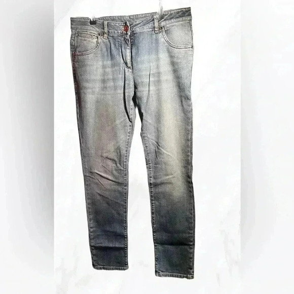 Brunello Cucinelli Sophisticated Comfort Medium Wash Skinny Jeans (Size  8) - Picture 3 of 7